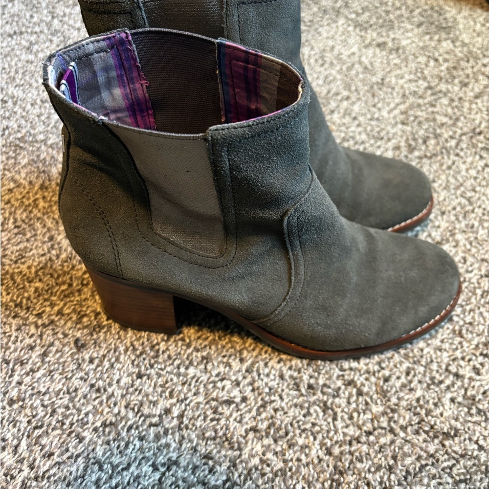 Sperry Dark Gray Suede Ankle Boots